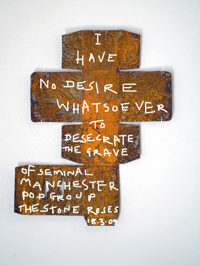 Through his art, John Squire firmly denies reports of a Stone Roses reunion