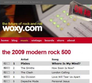 WOXY 2009 Modern Rock 500