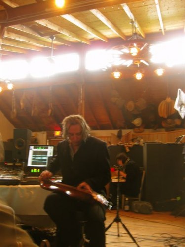 R.E.M.'s Peter Buck in the studio with The Decemberists