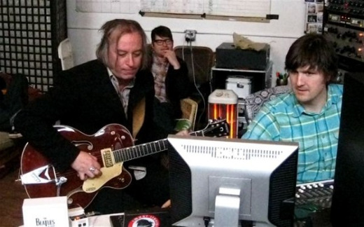 R.E.M.'s Peter Buck in the studio with The Decemberists