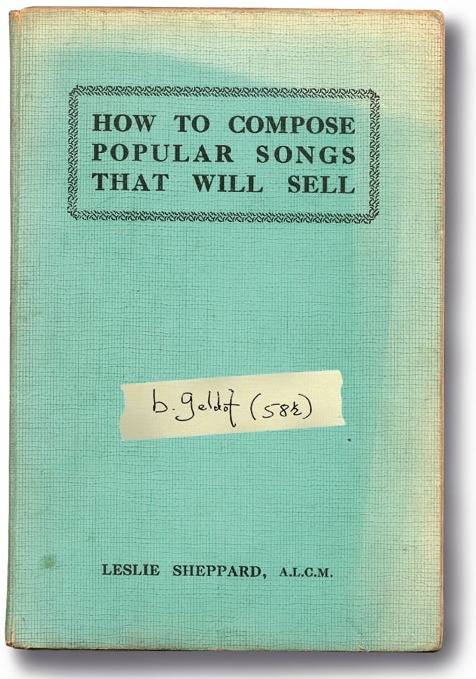 Contest: Win copy of Bob Geldof’s ‘How to Compose Popular Songs That Will Sell’