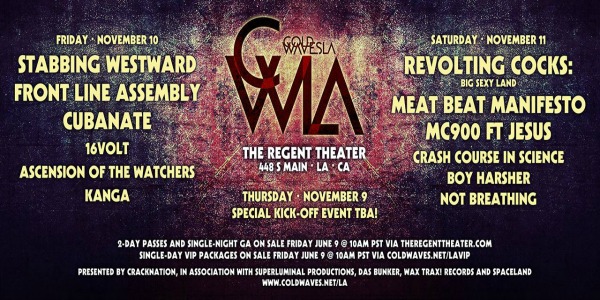 Contest: Win tickets to Cold Waves L.A. with RevCo, Meat Beat Manifesto, Front Line Assembly