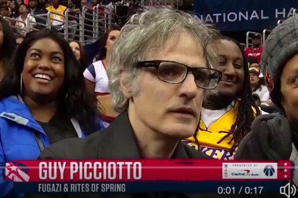 Hoop dreams: Guy Picciotto of Fugazi and Rites of Spring makes NBA jumbotron cameo