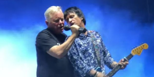 Electronic’s Bernard Sumner, Johnny Marr reunite  in Greece to play ‘Get the Message’