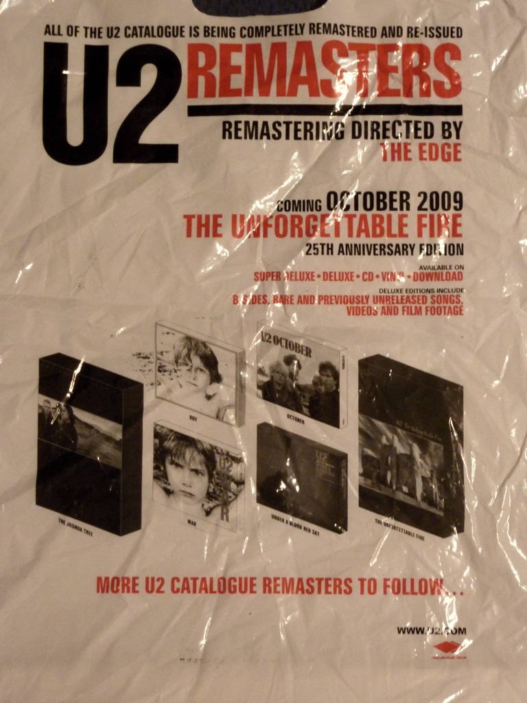 U2 announces ‘The Unforgettable Fire’ reissue box set via plastic shopping bag