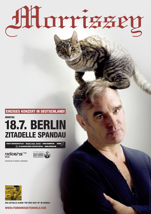 Morrissey’s summer tour continues to grow; eight more concerts added in Europe