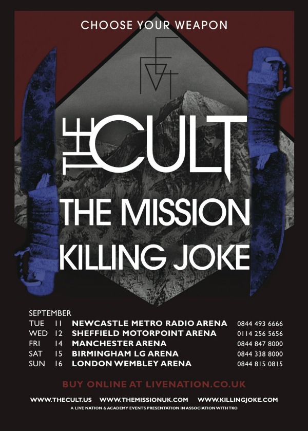 Killing Joke quits U.K. tour with The Cult, The Mission over venue