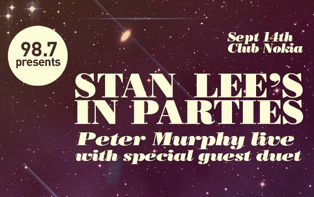 Peter Murphy to play ‘Stan Lee’s in Parties’ Comikaze kick-off show in L.A. on Friday