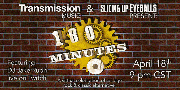Tonight: DJ Jake Rudh’s ‘180 Minutes’ live on Twitch — college rock and classic alternative