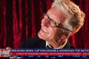 Captain Sensible takes the podium in video for The Damned’s new “Beware of the Clown”